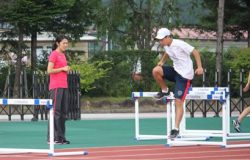 紫村選手からの指導の写真