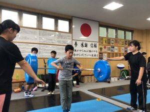 ふくしまスポーツキッズ発掘事業 第2ステージ体験プログラム【ウエイトリフティング競技】実施!